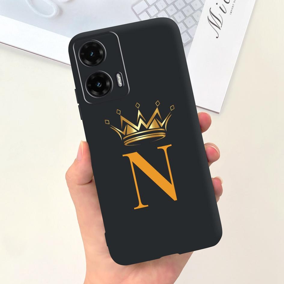For Motorola Moto G35 5G Case G 35 Cover Cute Crown Letters Soft Silicone Back Cover For Moto G35 2024 Phone Case MotoG35 Fundas