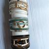Bracciale da Donna in Ecopelle Stile Bohemien con Chiusura Magnetica
