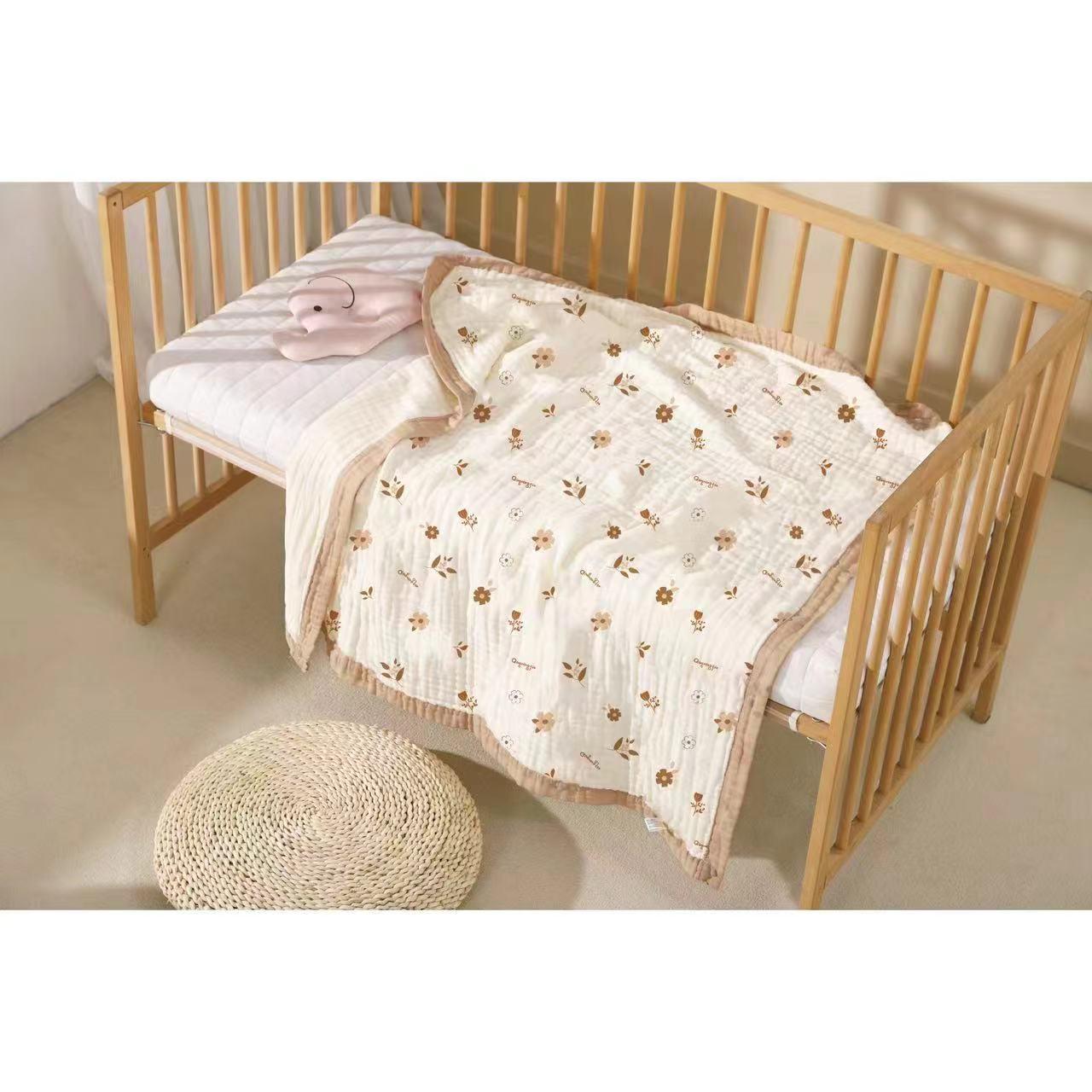 100% Хлопок Шестислойное Детское Банное Полотенце и Летнее Одеяло, 110x110см 110*110cm