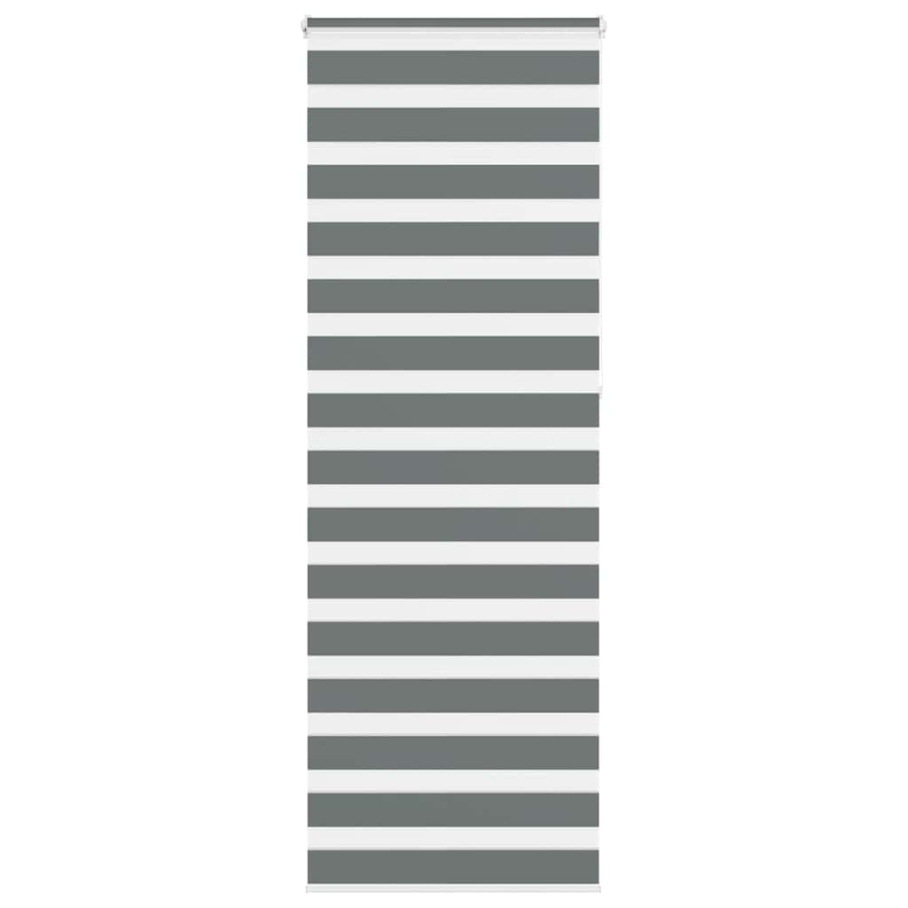 Zebra Roller Blind, Dark Gray, Fabric Width 80.9 Cm, Polyester