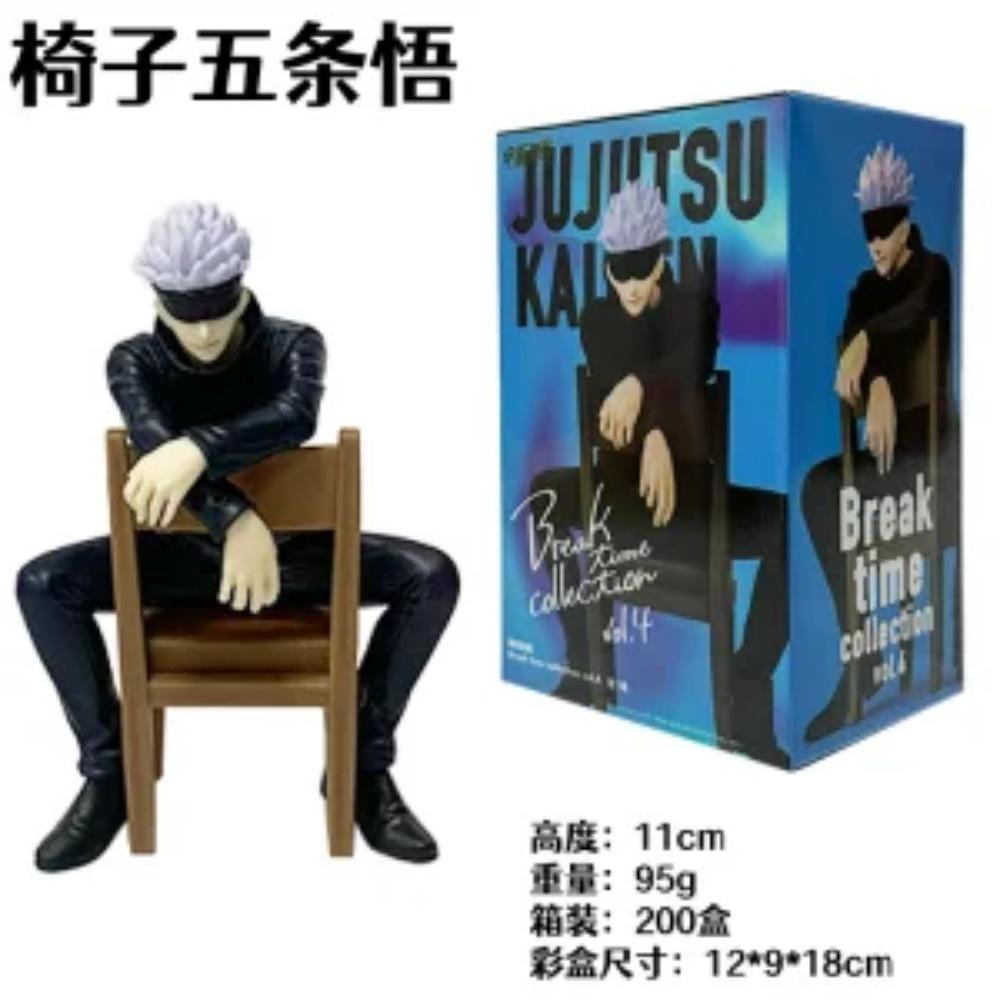 11cm New Gojo Satoru Anime Jujutsu Kaisen Action Figure Itadori Yuji Seated Noodle Stopper Model Toys Japanese Dolls Hobbies