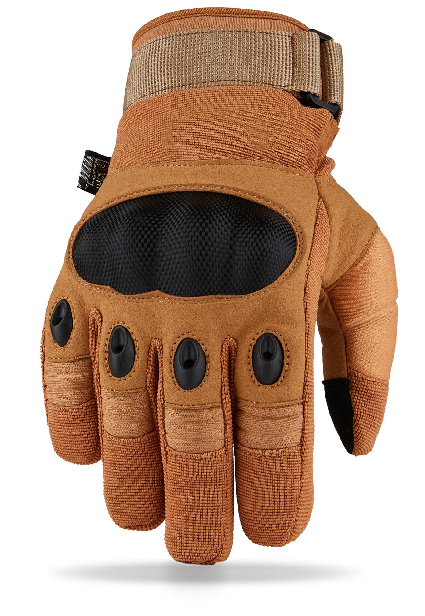 

Винтажная защитная карбоновая костяшка для мотоцикла Viper из веганской кожи M коричневый