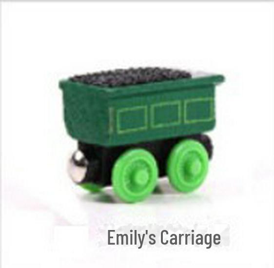 Children's Wooden Toy Train Head Cake Decoration - YB02