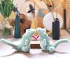 Yousheng Kawaii Lizard Plush Keychain Cute Blep Tongue Stuffed Animal with Magnetic Lock, Funny Gag Gift for Backpack Purse