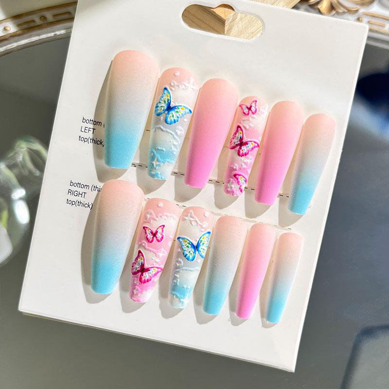 

1 коробка, съемные накладные ногти «кошачий глаз», носимые накладные ногти, пресс для ногтей, маникюрный инструмент