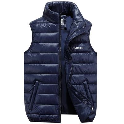 Men's Stylish Cross-Border Autumn/Winter Vest with Down Cotton - Trendy Large Size Leisure Wear for Young Men.