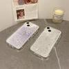 Glitter Fragments Quicksand Case for iPhone 16 15 17 Pro Max Back Cover Anti-fall Airbags Soft Silicone Shell Bumper Phone Funda