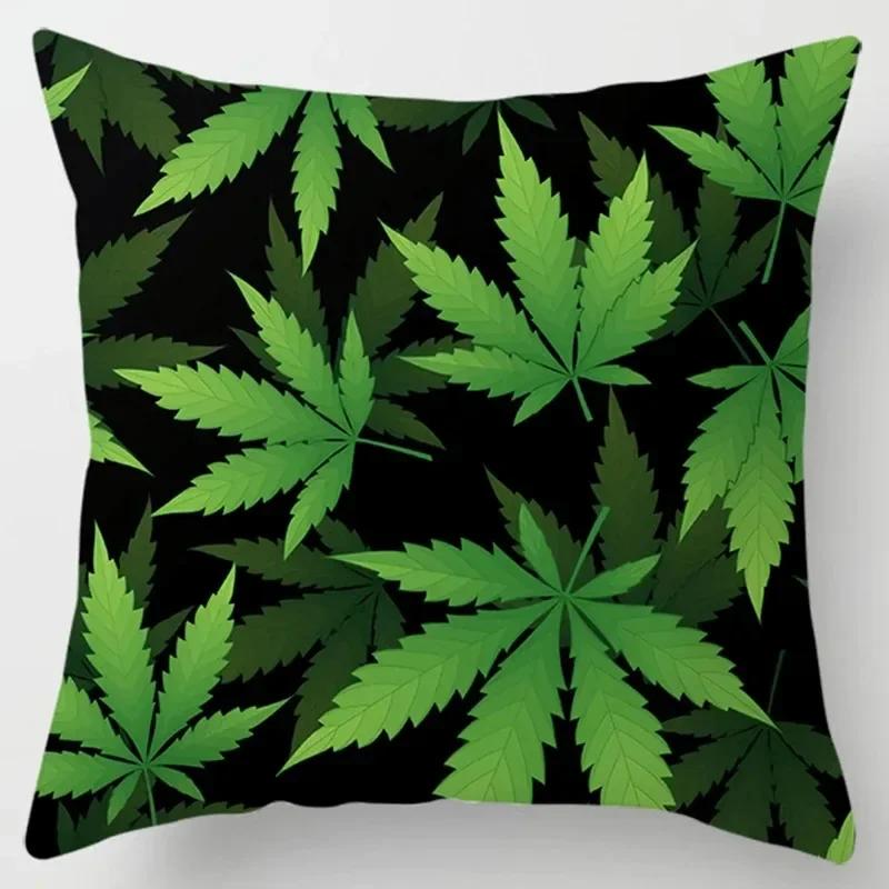Luxury Home Decor Cushion Cover Office Decor Pillow Cover Tropical Plant Close Up Cactus Pattern Pillow Cover