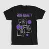 T-shirt Nera a Maniche Corte Drab Majesty Specchio Moderno Tutte le Taglie