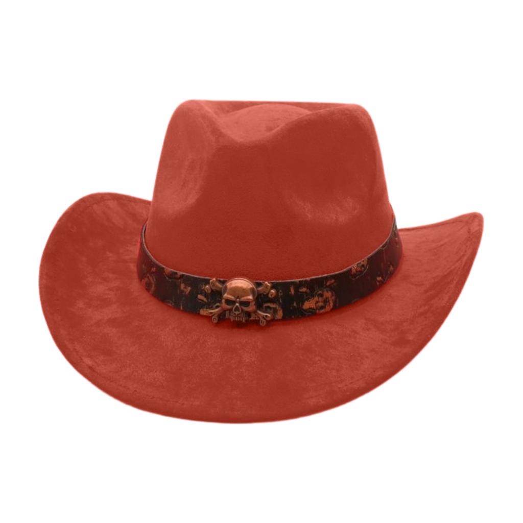 Western Cowboy Hat Performance Stage Jazz Hat Resort Style Skull Accessories Ethnic Style Top Hat