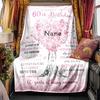 60Th Birthday Blanket Personalized Name Soft Comfortable Stylish Blanket Car Blanket Perfect For Travel Camping Outdoor Home Suitable For All Seasons