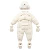 Winter Baby Snowsuit Warm Infant Oneies Suit Include Gloves Foot Cover Thicken Set