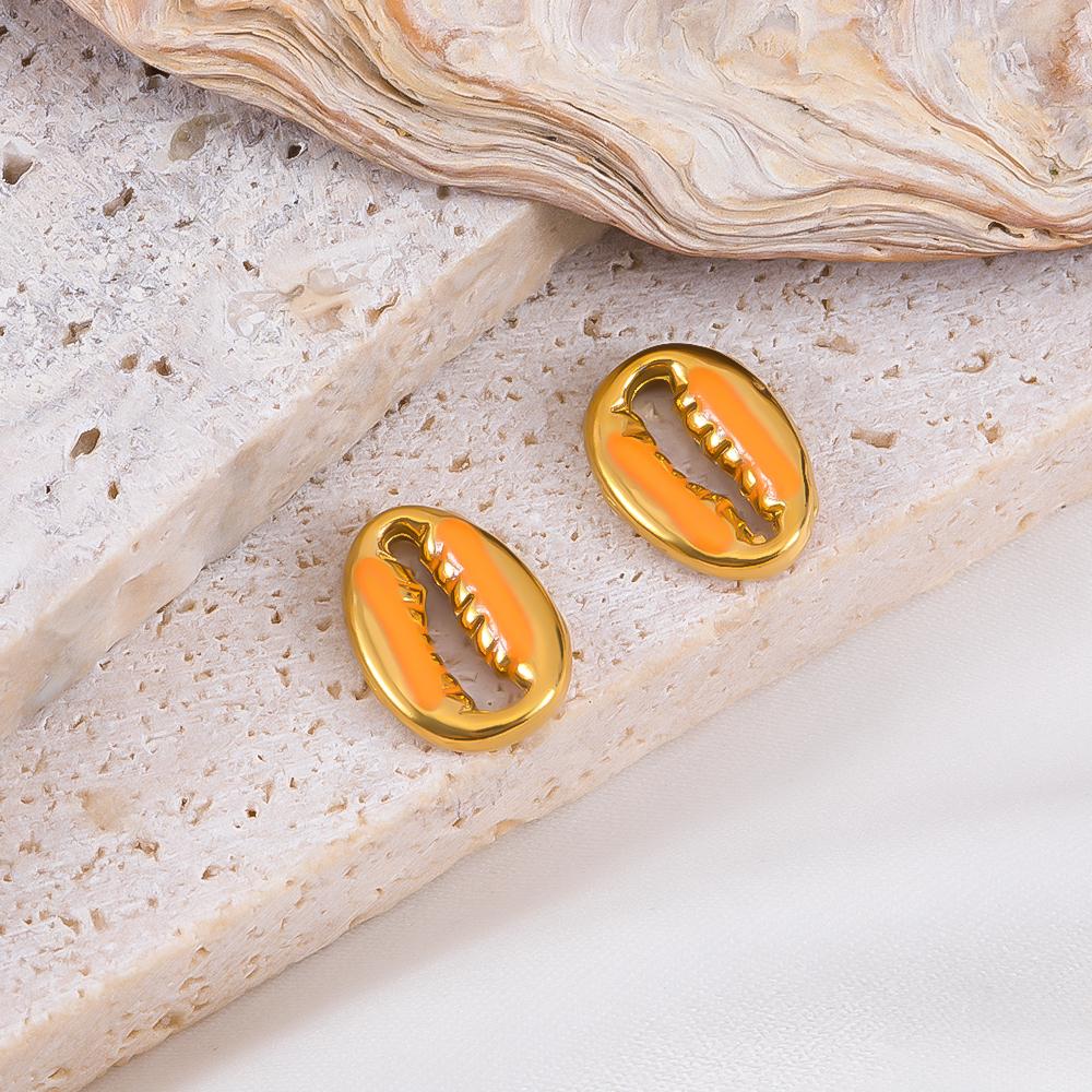 2pcs Stainless Steel Ocean Animals Pendant Whales Seahorses Conch Shells Marine Bracelets Earrings Charm for Jewelry Making Gift