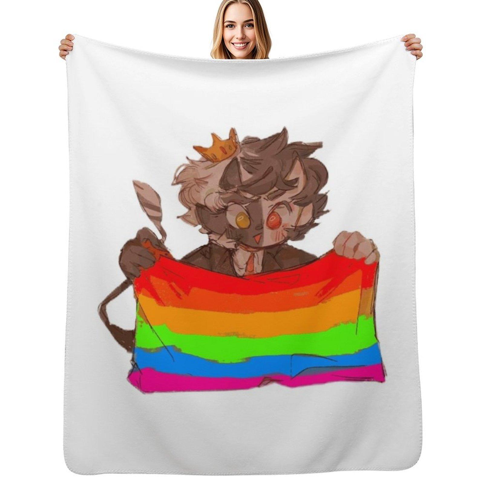Ranboo my beloved Throw Blanket Soft Plush Blanket as Housewarming Gift Size: 75*100cm, Weight: 230 GSM