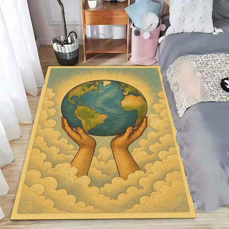 Weltraum Planeten Teppich Sternenhimmel Teppiche im Wohnzimmer Teppich Illusion Teppiche Heimdekoration Schlafzimmer Matte Kinder Teppich Läufer