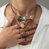Ethnic Style Women's Collarbone Chain Neck Jewelry Bohemian Multicolor Necklace  Summer