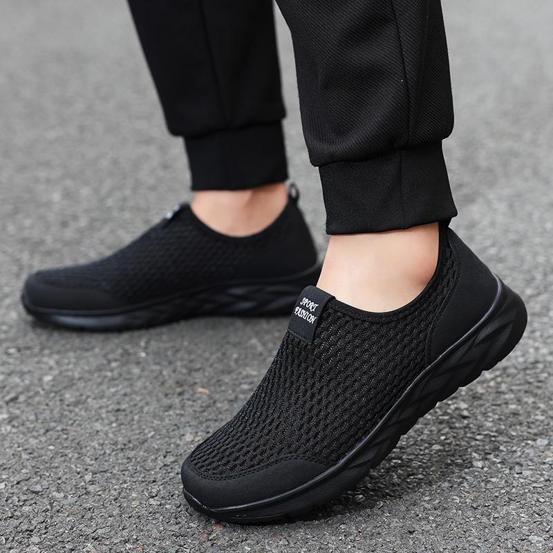 Fashion Men Shoes Sneakers Brand Man Casual Flats Shoes Loafers Slip on Male Mesh Big Size 48 Breathable Spring Autumn Summer 2025