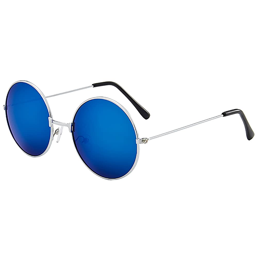 

[Rio Grande] Round Design Gradient Sunglasses (Frame: Silver Lens: Blue x Aqua Silver) ZM-SG6767-SVBLASV