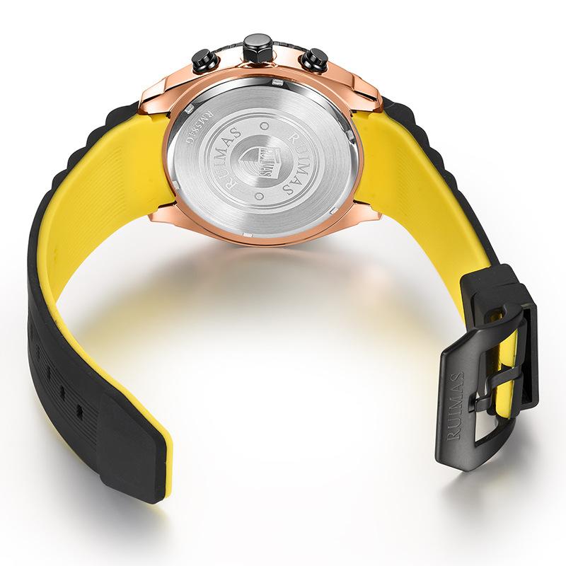 Three Eyes Calendar Watch Quartz Men'S Watch 584