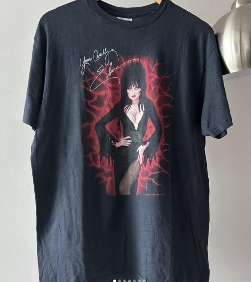 Elvira Mistress of the Dark Vintage T Shirt 1988 remake black shirt QT5311 XL