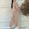 Women's 2 Piece Color Casual Sportswear Long Pants Set