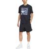 Men's Nike T-Shirts Men's Black Crew Neck Moderate Straight Fit