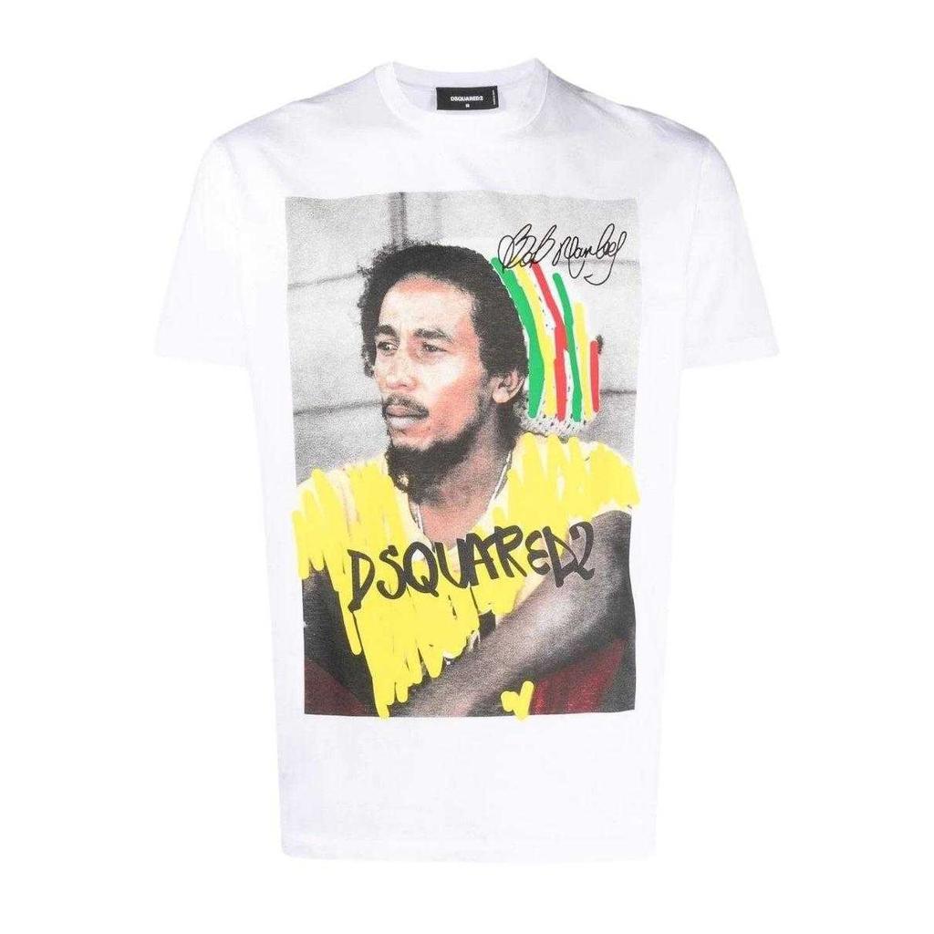 DSquared2 Unisex Adult Bob Marley Logo T-Shirt