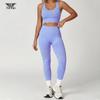 Heiß verkaufendes Yoga-Set für Damen: Fitness-Weste und enge Hose mit Gesäß-Lifting-Design