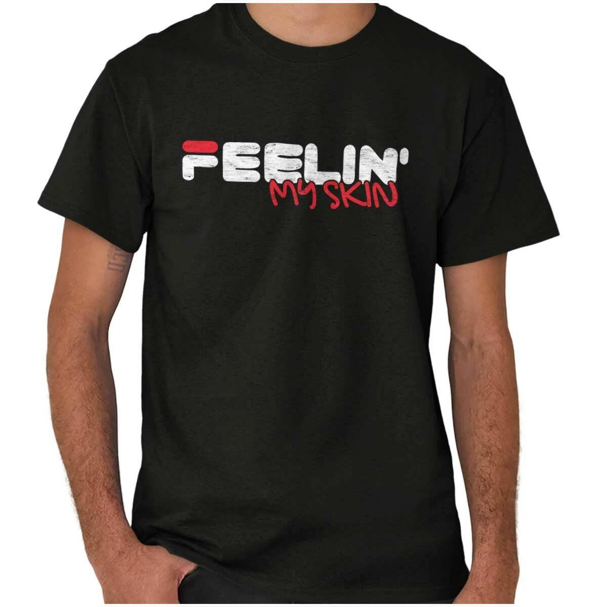 Feelin My Skin Proud POC Melanated Pride Womens or Mens Crewneck T Shirt Tee L