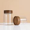 Acacia Wood Lid Glass Storage Jar - Moisture-Proof, Transparent, High-Quality Borosilicate for Tea & More