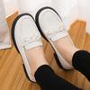 Foreign Trade Women's Shoes Loafers Spring Casual Leather Surface Comfortable and Fashionable Versatile Flat Shoes Soft Sole Women's Small Leat
