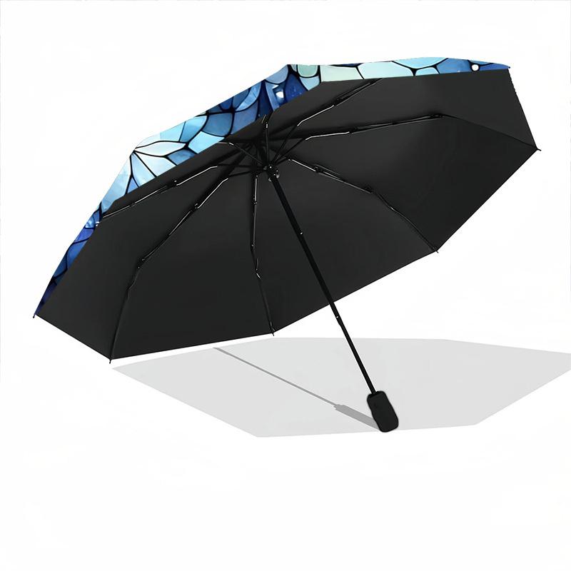 1pc Winter Christmas Tree Automatic Folding Umbrella - Design, Durable Iron Frame for Travel, Outdoor, Beach Fashion Accessory a0920049