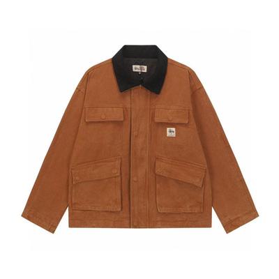 25SS Retro Heavy-Duty Unisex Washed Baseball Workwear Jacket