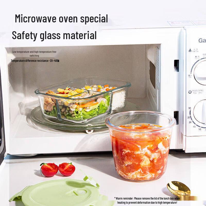 ZISIZ Microwaveable Glass Lunch Box