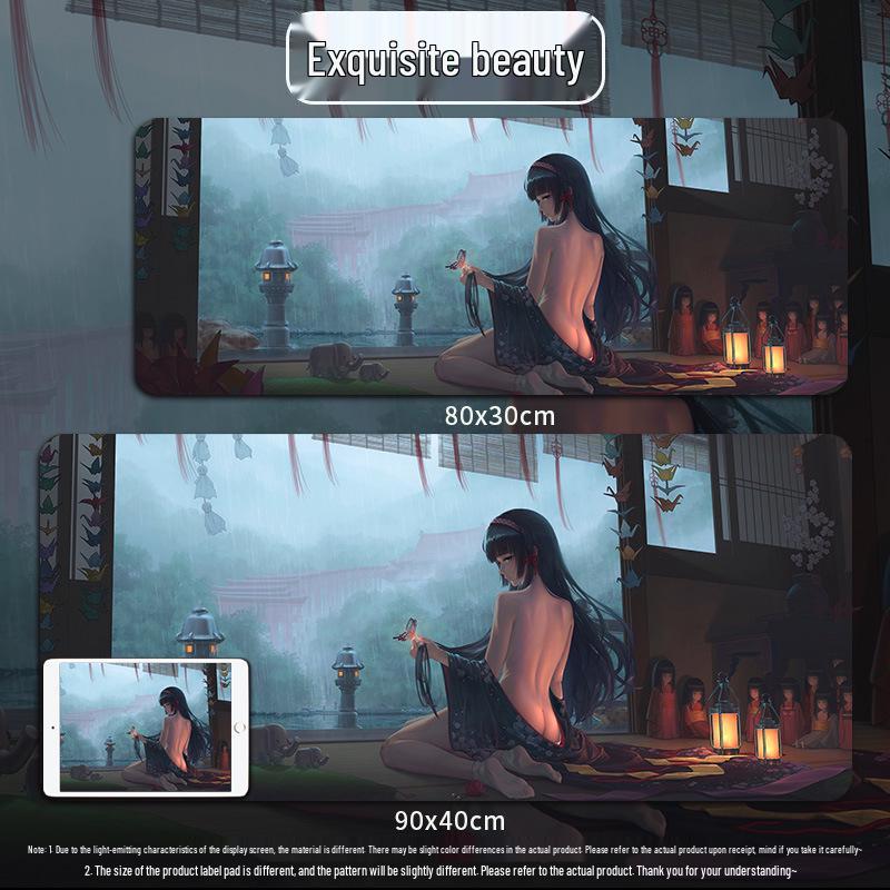 Custom Extra Large Gaming Mouse Pad - Moving Night Sky Design for Esports