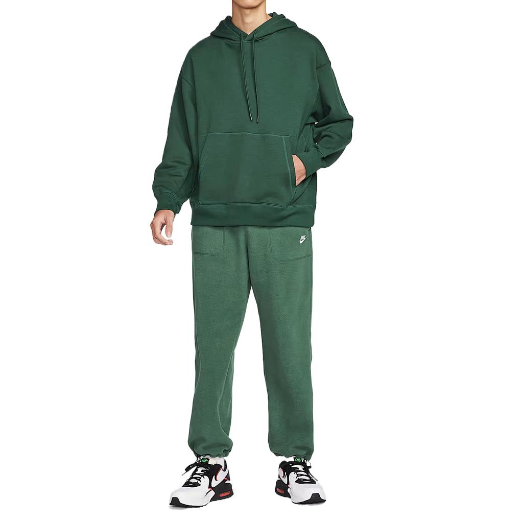 Nike SS25 Classic Comfortable Soft Fashionable Versatile Solid Color Sweatshirt Unisex Sweatshirt Green FV4879-397