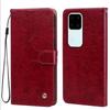Vintage Crazy Horse Texture PU Leather Flip Wallet Phone Case for Vivo V30 Pro,V30 Card Holder Kickstand Shockproof Protective Cover