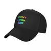 Do Not Look Up TEXT Baseball Cap Hard Hat Unique Hats Elegant Womens Hats Unisexs
