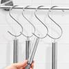 1/5pcs Stainless Steel S Hooks,3 Sizes Multifunctional Metal Hook for Hanging Plants Bag Towel,Hats Hook for Bathroom Organizers