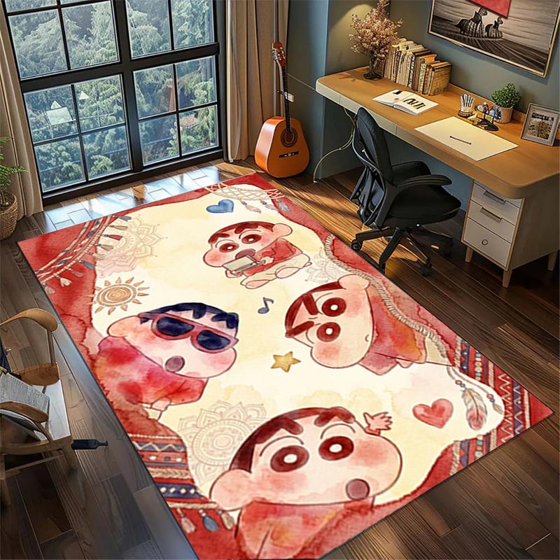 

Gamer Room Crayon Shin-chan Rug Non Slip Washable Large Area Carpet Bedroom Floor Mat 60x90cm