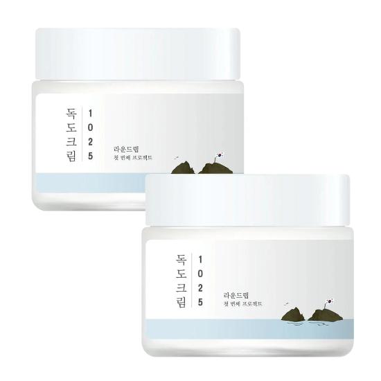 ROUND LAB 1025 Dokdo Cream 80ml (1pc / 2pcs)