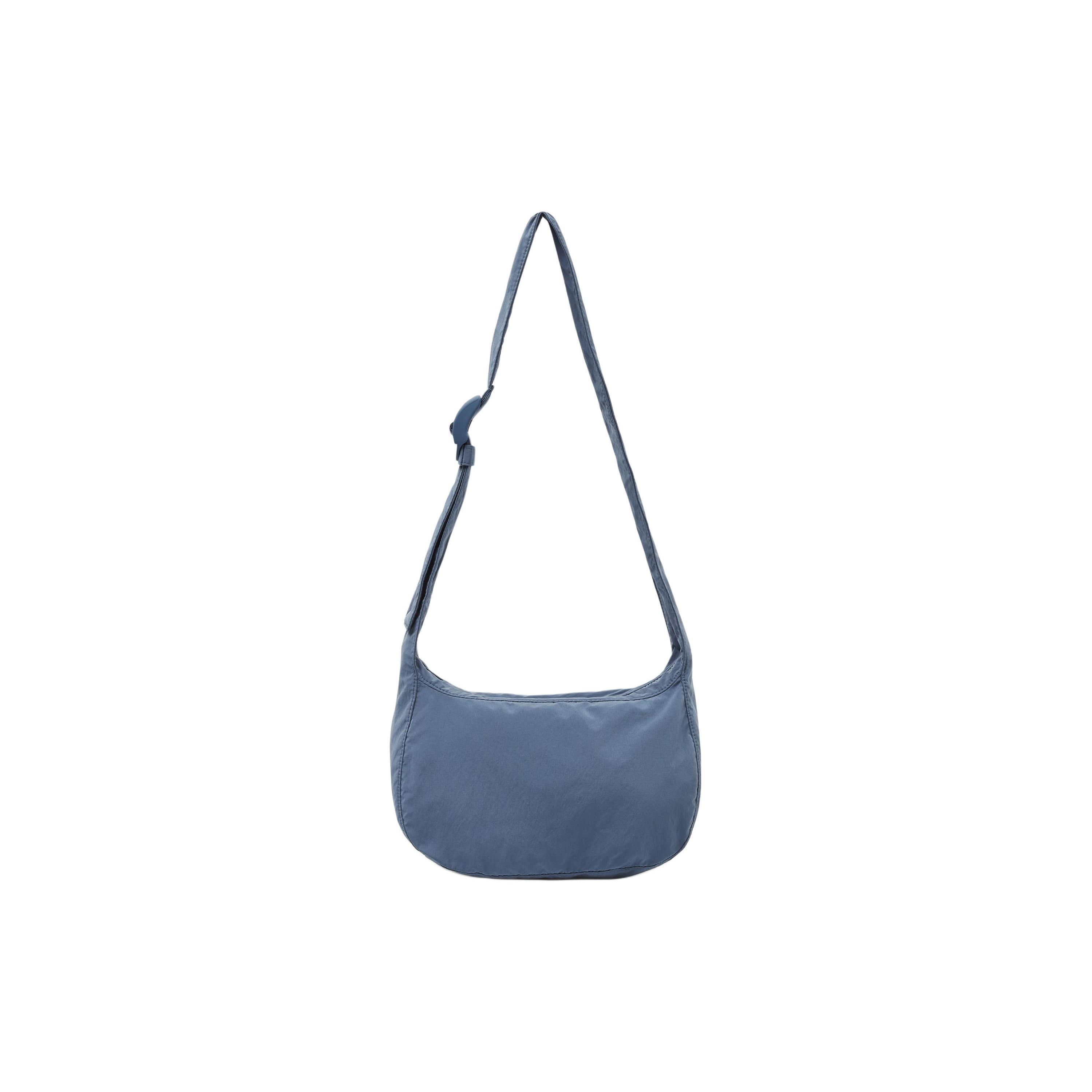 COS Retro Style Adjustable Shoulder Strap Nylon Saddle Bag Unisex Shoulder Bags Fog-Blue 1219190010 Haze Blue