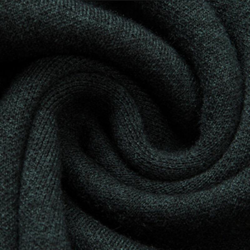 Halbhoher Reißverschlusspullover für Herren im Winter, dicker, warmer, von Vater installierter Herrenpullover mittleren Alters, einfarbiges, gestricktes Unterhemd aus Wolle