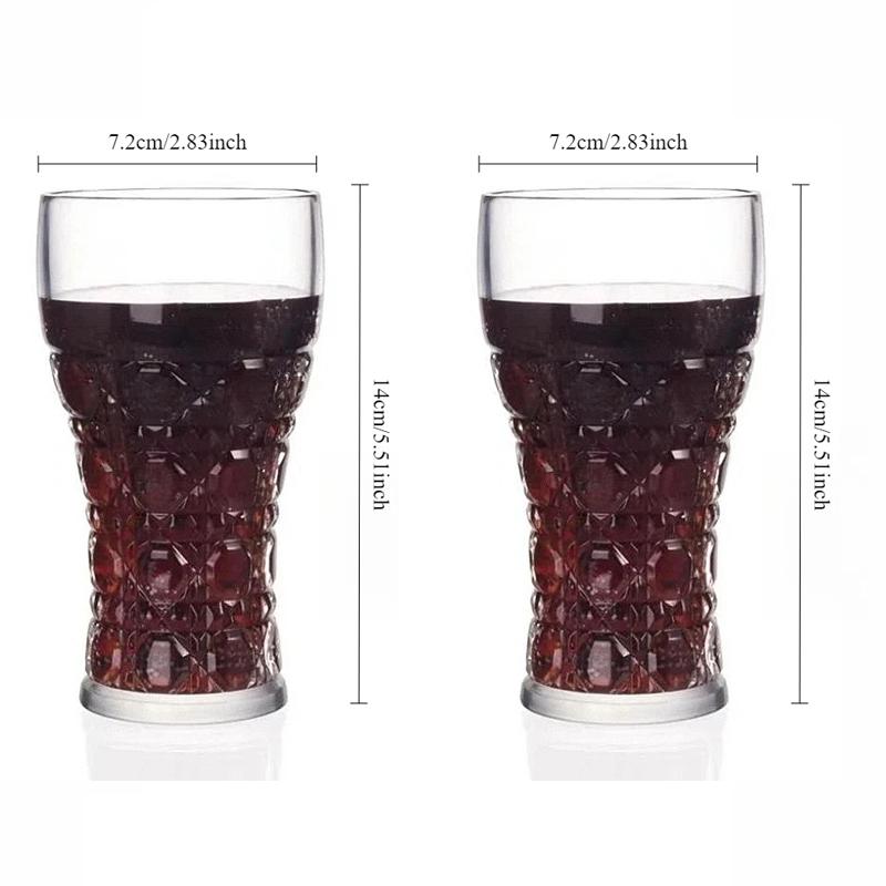 

Creative Carved Beer Glass Household Craft Large Capacity Water Cup Heat Resistant Transparent Milk Breakfast Cup Bar Drinkware 2pcs