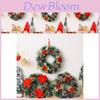 Festive Christmas Decoration Wreath With Vibrant Red Bow And Pine Cone Accents For Home Atmosphere