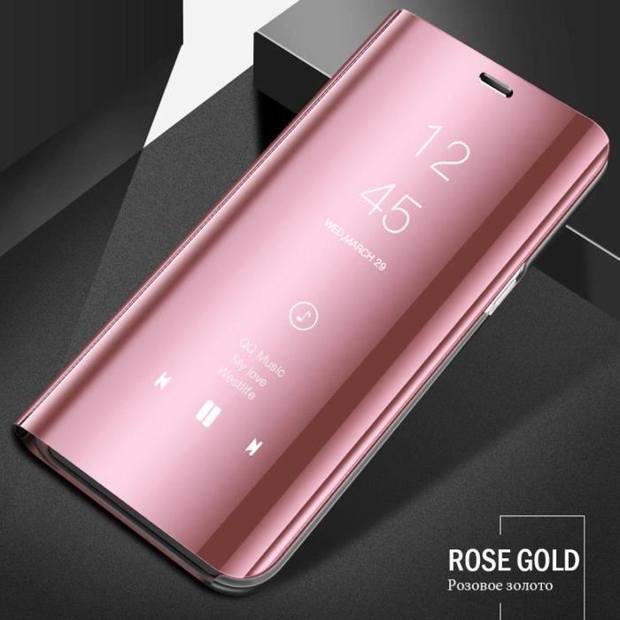 Fodral Flipskal - MISSTARS® - SAMSUNG GALAXY A41 - Spegeleffekt - Rosa - Halvhårt