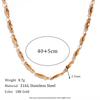 Tarnish Free Waterproof Handmade Long Beads Chain Necklaces Bracelets Anklets Waist Chain Stainless Steel Jewelry For Women