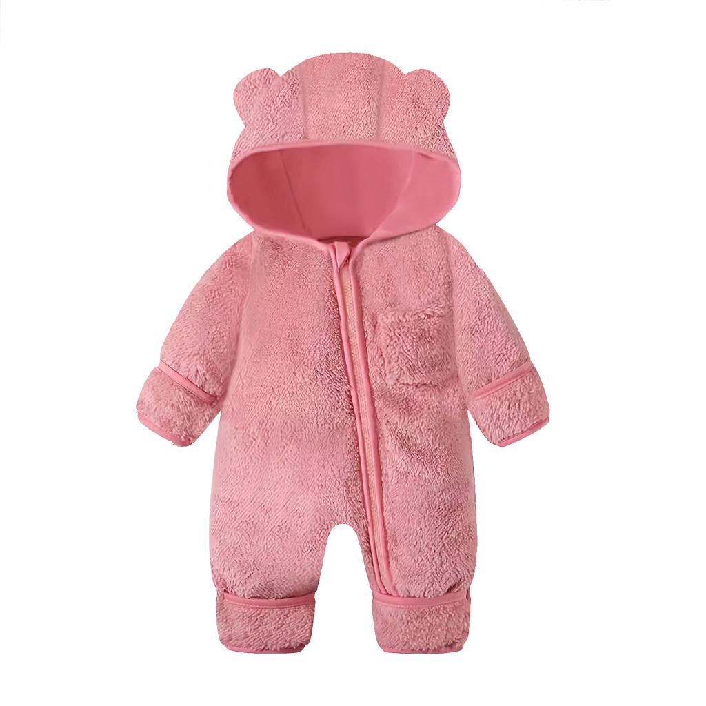 Infant Romper Set Baby Crawling Suit Thick Warmth Newborn Flannel Outfit