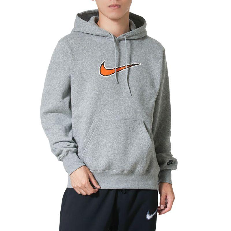 Nike Sweatshirts Men's Gray Hooded Moderate HV0855-063