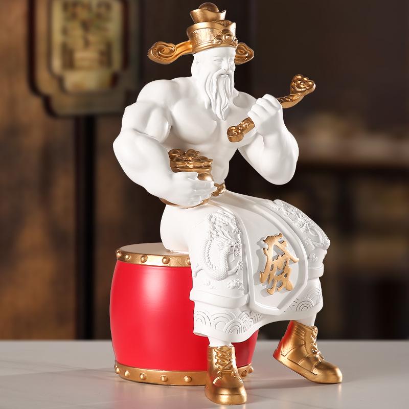 Muscle God Wealth Decor: Unique Home & Office Gift for Prosperity - Perfect for New Businesses & Housewarming Celebrations